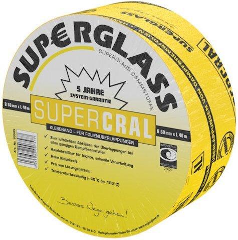 Superglass Supercral Klebeband 40m x 60mm