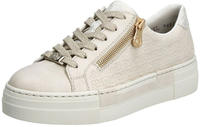 Rieker Plateausneaker mit goldfarbenem Rei&szlig;verschluss, Freizeitschuh, Halbschuh,