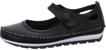 Gemini Ballerina Slipper Mokassin Leder schwarz