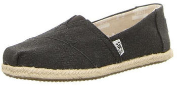 Toms Classic Canvas Rope Sole black washed