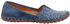 Gemini Slipper Mokassin Muster Leder Ziernaht 031165-02 blau