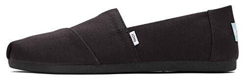 TOMS Shoes Alpargata recycelter Baumwolle schwarz D Wide