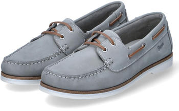 Sioux Slipper Mokassins NAKIMBA grau Leder Wechseldecksohle