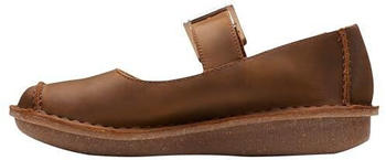 Clarks Funny Bar Flacher Slipper Beeswax Leather