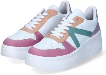 Rieker Plateau Sneaker weiß bunt Pastell M7814-90
