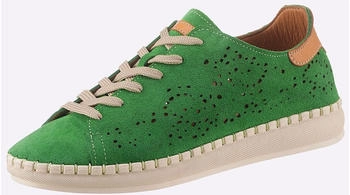 Gemini Velour Kombi Schnürschuh grün