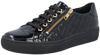 Solidus Hazel Halbschuh Leder Sneaker perlschwarz quadratschwarz