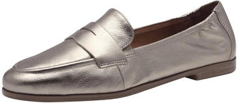 Tamaris Slipper Elegant Blockabsatz metallic