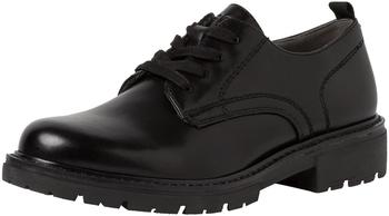 Jana Shoes Schnürschuhe Oxford Vegan schwarz