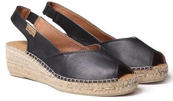 Toni Pons Keil-Espadrille BERNIA-P Leder schwarz