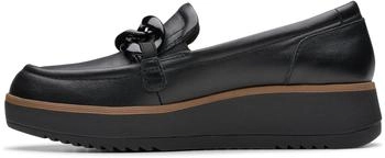 Clarks Zylah May Slipper schwarzes Leder