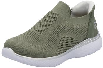 Rieker Damen M5072 Slipper grün schwarz Rieker Damen M5072 Slipper grün schwarz