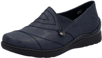 Rieker Damen Slipper 48961 blau schwarz