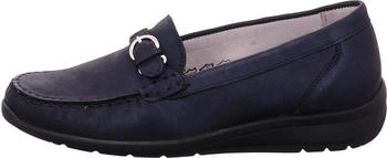 Waldläufer Hinata BRONX notte Damen Slipper blau