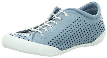 Andrea Conti 0345767 Damen Schn&uuml;rschuhe Halbschuhe Leder blau