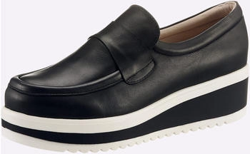 Heine Slipper Leder schwarz 84790352
