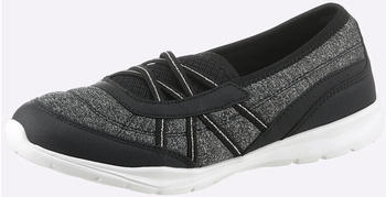 Heine Slipper schwarz Synthetik Textil modisch Schuhe 10087117