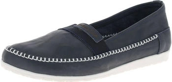 Andrea Conti Flacher Slipper D blau schwarz 29612