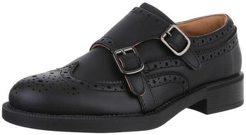 Ital Design Halbschuhe Slipper Kunstleder schwarz 2997-