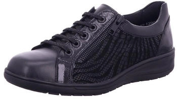 Solidus Kate Halbschuh Leder Sneaker vitello perllack shape schwarz