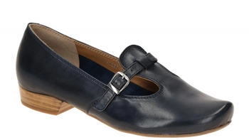 Everybody Shoes Slipper Schuhe blau Glattleder