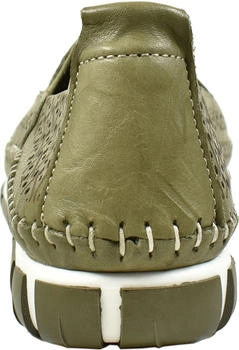 Gemini Slipper Schlüpfschuh Lederschuh Lochmuster 395745-01