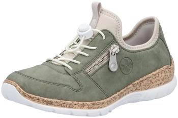 Rieker Sneaker Lederoptik grün