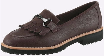 Heine Slipper braun Veloursleder 96352416