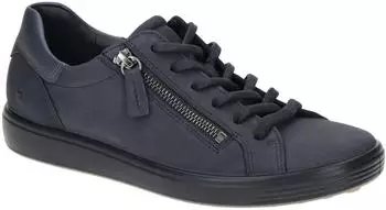 Ecco Soft 7 Side Zip Lace marineblau