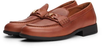 Tommy Hilfiger Logo Leather Loafer braun (cinnamon bark)