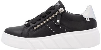 Rieker Ladies Low Shoes schwarz/perlmutt/schwarz