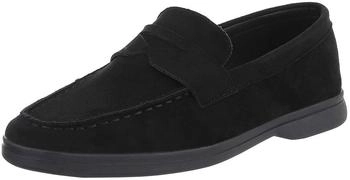 Ital Design Loafers Moccasins Suede Look Slippers schwarz