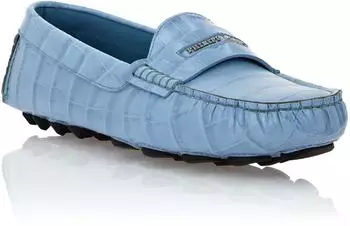 Philipp Plein Crocco Print Loafer 07 / lightblue