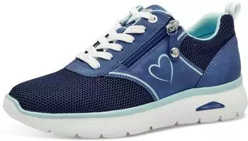 Marco Tozzi Lace-up blau/navy comb/mint