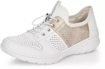 Rieker Slipper weiß kombi