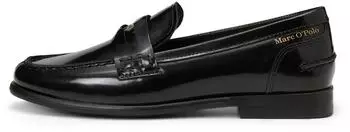 Marc O'Polo Patent Leather Loafer with Coin schwarz