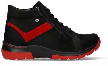 Wolky Casual Lace-up Shoes rot/schwarz