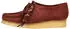 Clarks Wallabee Women deep red sde