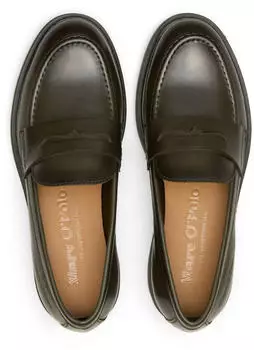 Marc O'Polo Loafer made of fine sheepskin gr&uuml;n