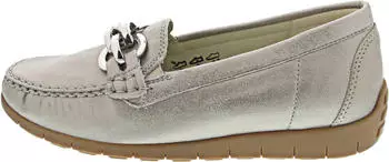 Waldläufer H-Lucy Moccasin stein/lightgold