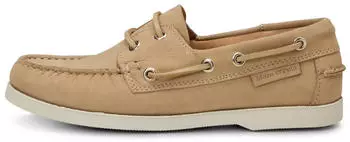 Marc O'Polo Boat Shoe in Soft Nubuck Leather dusty sand