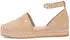 Tommy Hilfiger TH Platform Espad Suede Strap Ankle Strap Ballet Flat safari