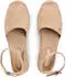 Tommy Hilfiger TH Platform Espad Suede Strap Ankle Strap Ballet Flat safari