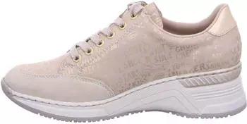 Rieker N4316 Women's Low-Top Sneaker (N4316) nude/gold