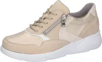 Waldläufer K-Funky Lace-Up hellbeige/goldfarben/weiß
