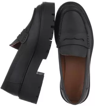 Ital Design Moccasins 6839 schwarz