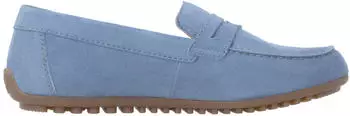 Remonte Dorndorf Women's Leather Flat Plain Loafer D3K00 blau