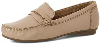 Marco Tozzi Moccasin Leather Studded taupe
