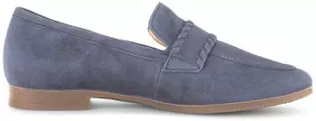 Gabor FLORENZ Slipper Block Heel Slip-On with Decorative Strap G-Width blau