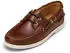 Marc O'Polo Boat Shoe in Soft Nubuck Leather braun/schwarz